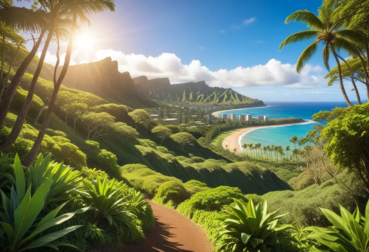 Vandringsleder i Honolulu – Upptäck paradiset till fots! illustration