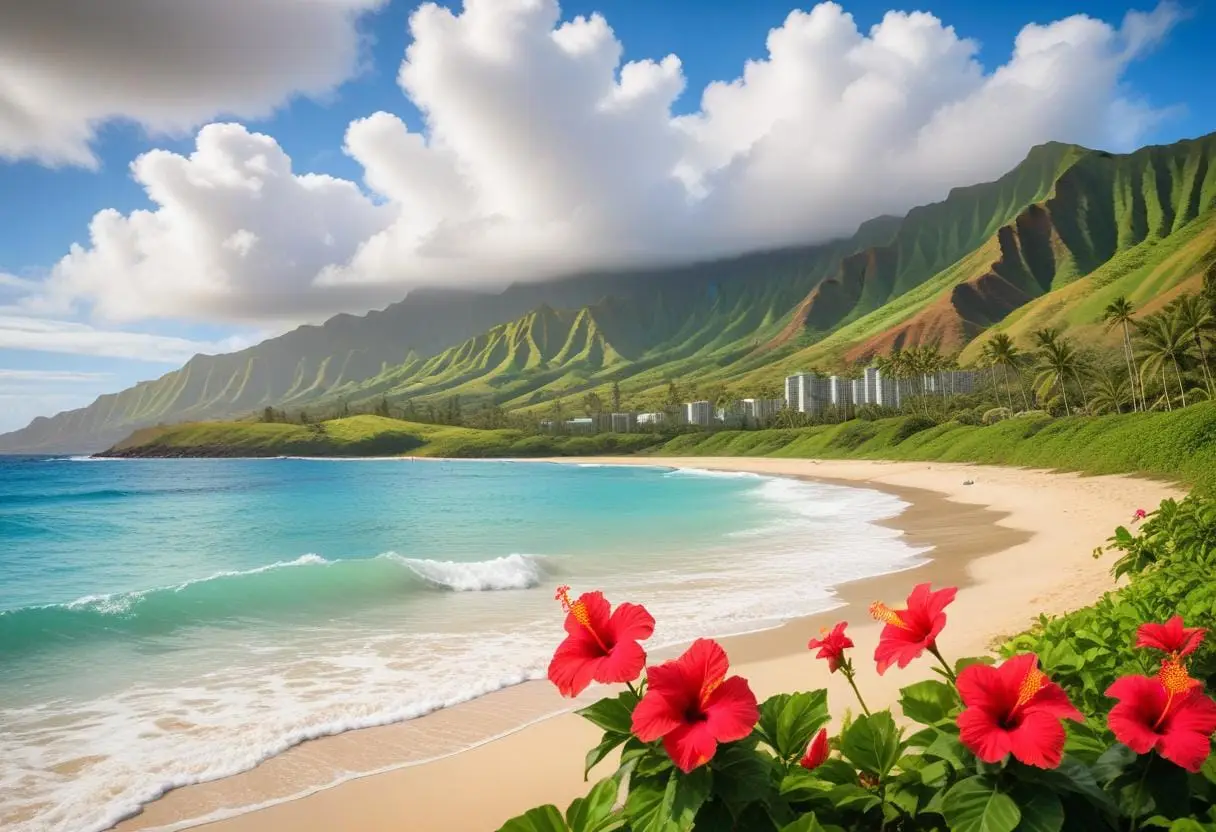Flytta till Honolulu och njut av livet i paradiset! illustration