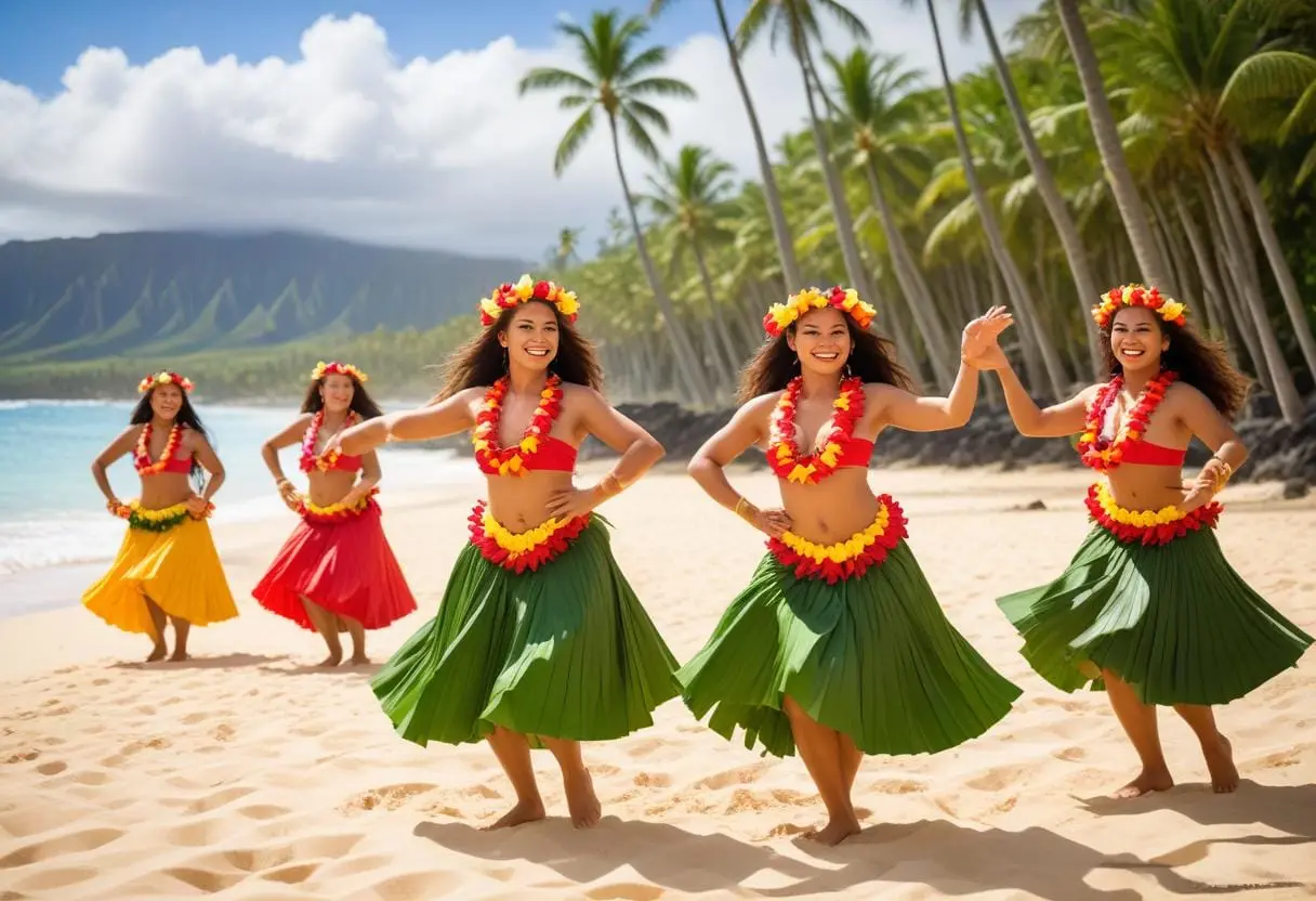 Upptäck traditionell dans i soliga Honolulu! illustration
