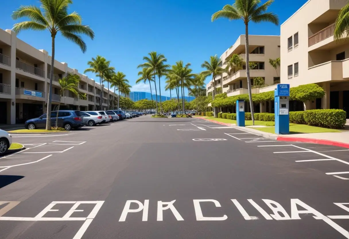 Parkering i Honolulu illustration