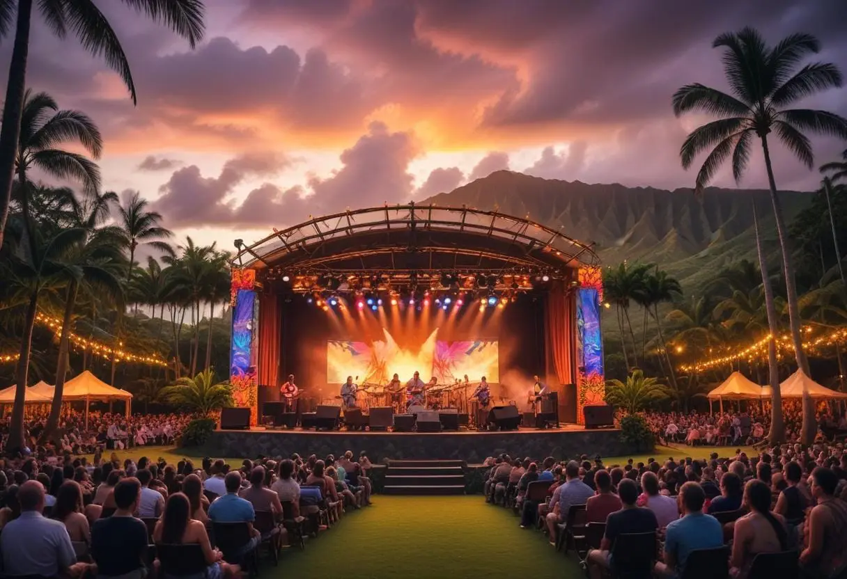 Upptäck de bästa musikscenerna i Honolulu och lokala band illustration